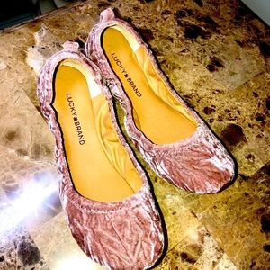 Dusky pink ballet flats